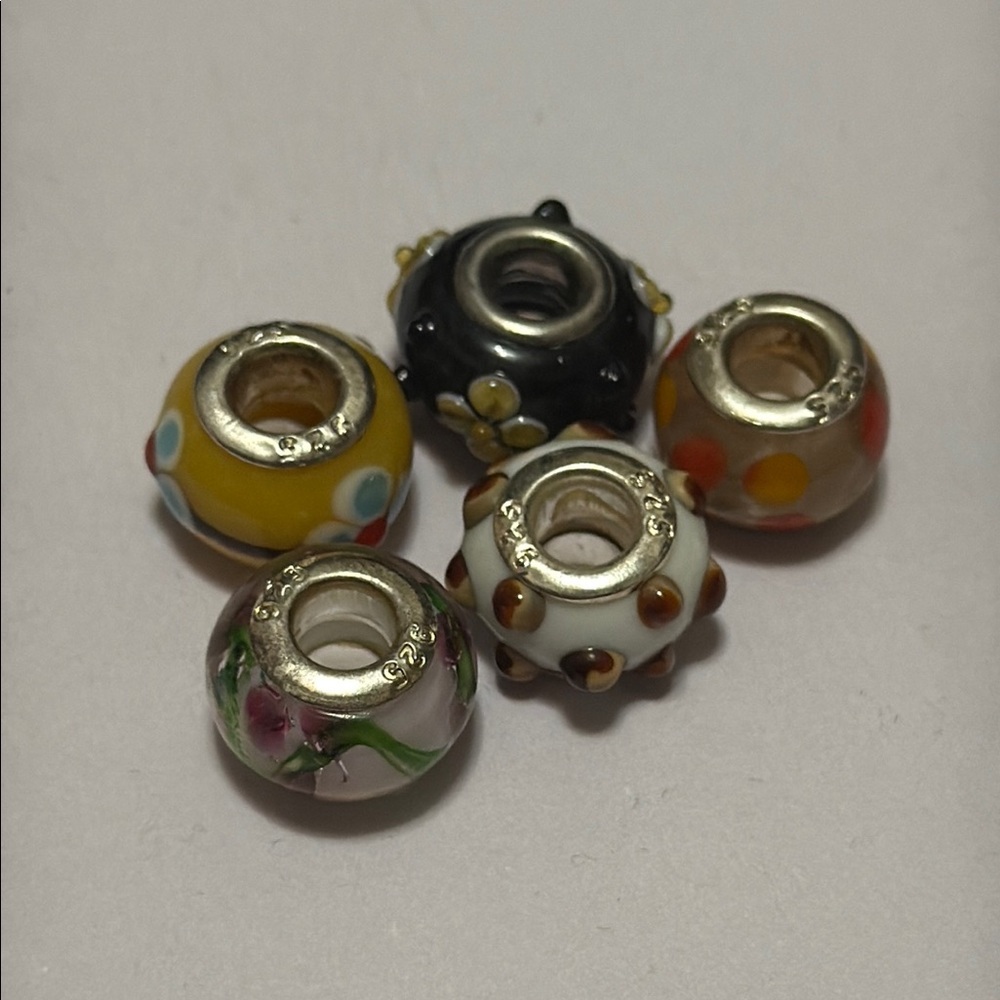 Sterling silver 925 beautiful Charm beads preowned Charms - Picture 3 of 13